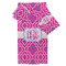 Colorful Trellis Bath Towel Set - 3 Pcs (Personalized)