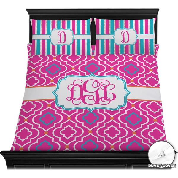 Colorful Trellis  Bedding Set (Queen) - Duvet