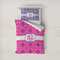 Colorful Trellis Duvet Cover Set - Twin (Personalized)