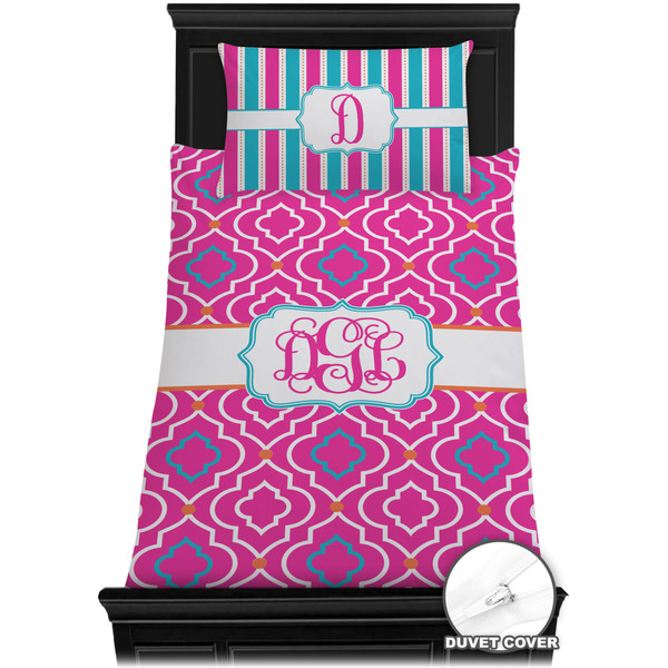 Colorful Trellis Bedding Set (TwinXL) - Duvet