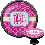 Colorful Trellis Cabinet Knob (Black) (Personalized)
