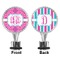 Colorful Trellis  Bottle Stopper - Front and Back