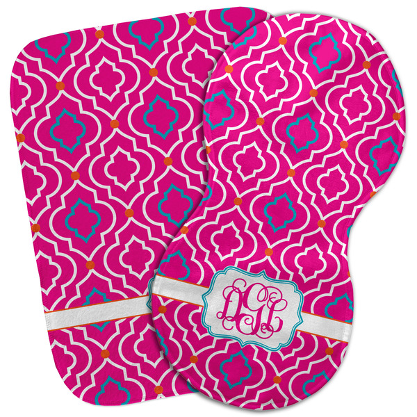 Custom Colorful Trellis Burp Cloth (Personalized)
