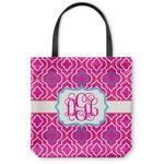 Colorful Trellis Canvas Tote Bag - Small - 13"x13" (Personalized)
