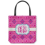 Colorful Trellis Canvas Tote Bag - Large - 18"x18" (Personalized)