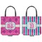 Colorful Trellis  Canvas Tote - Front and Back