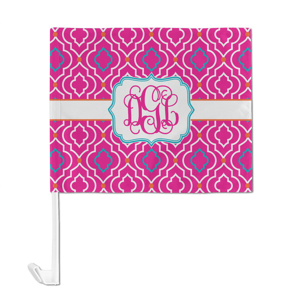 Colorful Trellis Car Flag - Large - FRONT