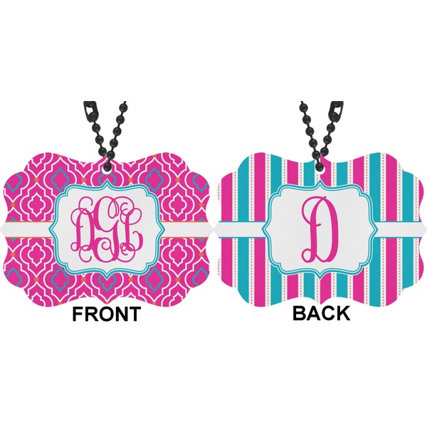 Colorful Trellis Car Ornament (Approval)