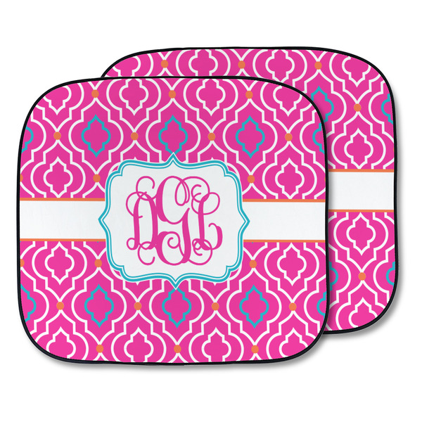 Custom Colorful Trellis Car Sun Shade - Two Piece (Personalized)