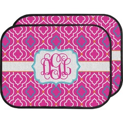Colorful Trellis Car Floor Mats (Back Seat) (Personalized)