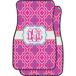 Colorful Trellis Car Floor Mats (Front Seat) (Personalized)