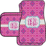 Colorful Trellis Car Floor Mats Set - 2 Front & 2 Back (Personalized)