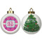 Colorful Trellis Ceramic Christmas Ornament - X-Mas Tree (APPROVAL)