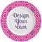Colorful Trellis Ceramic Dinner Plates (Set of 4) (Personalized)