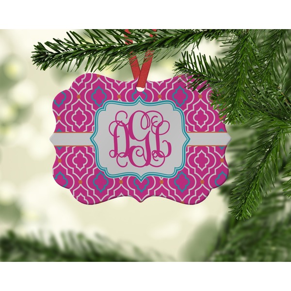 Colorful Trellis  Christmas Ornament (On Tree)
