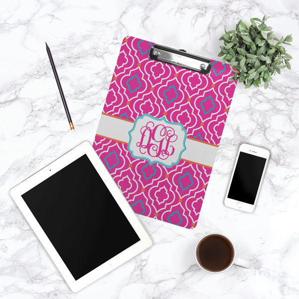 Colorful Trellis Clipboard - Lifestyle Photo