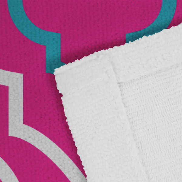 Colorful Trellis Close up of Fabric