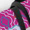 Colorful Trellis Closeup of Tote w/Black Handles