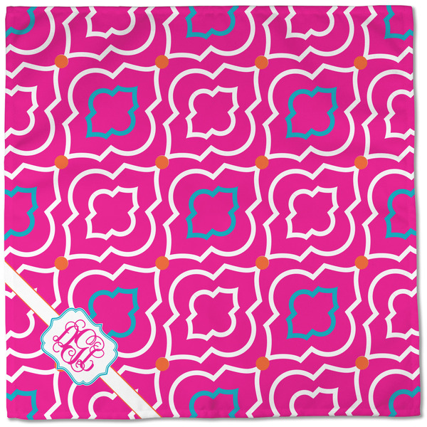 Colorful Trellis Cloth Napkins - Personalized Dinner (Full Open)