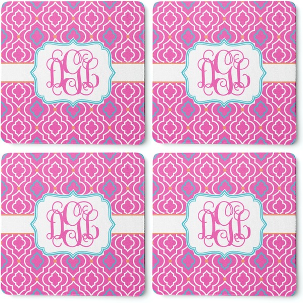 Colorful Trellis Coaster Rubber Back - Apvl