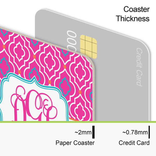 Colorful Trellis Coaster Thickness