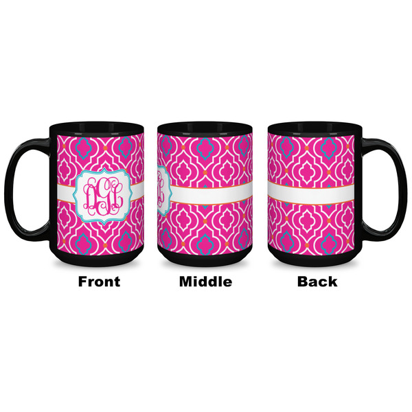 Colorful Trellis Coffee Mug - 15 oz - Black APPROVAL