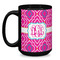 Colorful Trellis Coffee Mug - 15 oz - Black