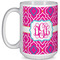Colorful Trellis Coffee Mug - 15 oz - White Full