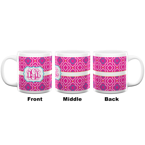 Colorful Trellis Coffee Mug - 20 oz - White APPROVAL