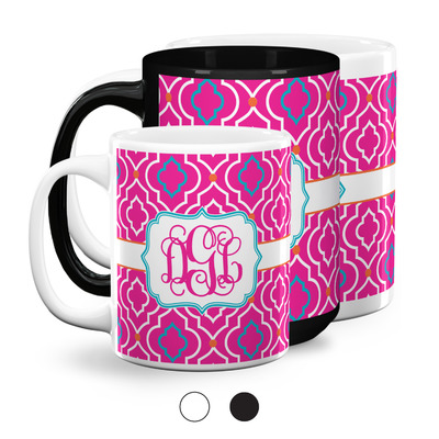 Colorful Trellis Coffee Mug (Personalized)