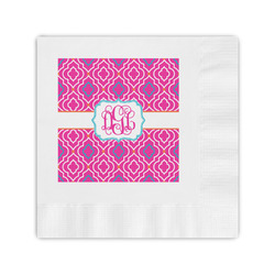 Colorful Trellis Coined Cocktail Napkins (Personalized)