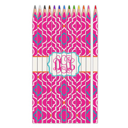 Colorful Trellis Colored Pencils (Personalized)
