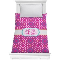 Colorful Trellis Comforter - Twin (Personalized)
