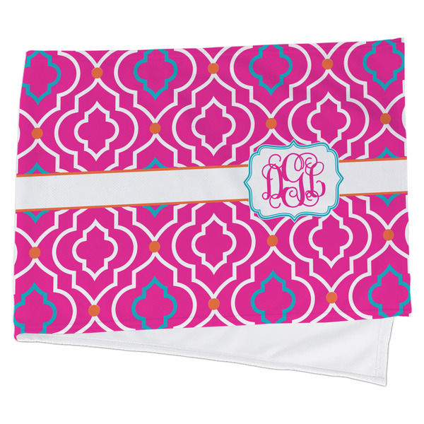 Custom Colorful Trellis Cooling Towel (Personalized)