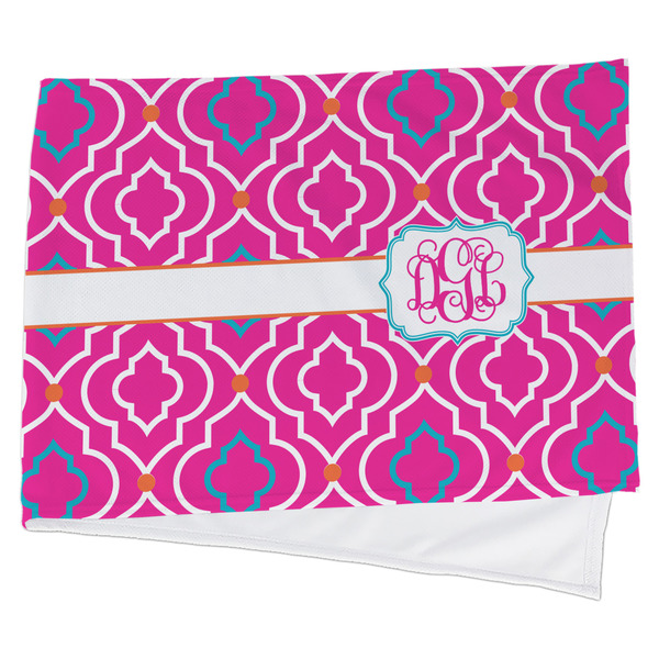 Custom Colorful Trellis Cooling Towel (Personalized)