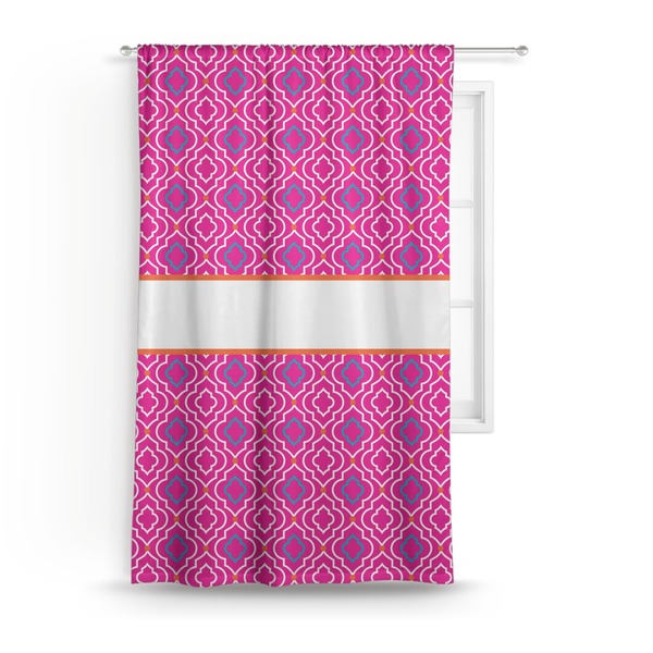 Custom Colorful Trellis Curtain
