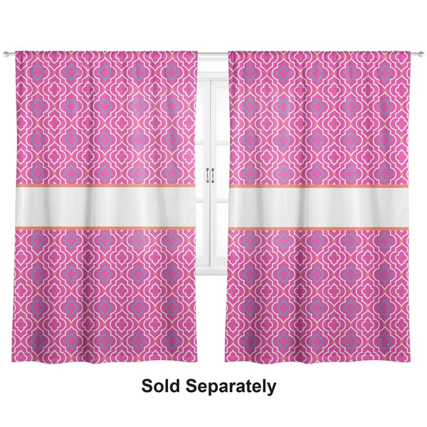 Colorful Trellis Curtains