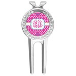 Colorful Trellis Golf Divot Tool & Ball Marker (Personalized)