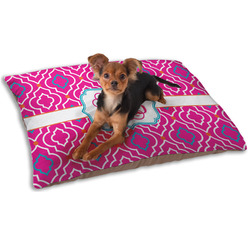 Colorful Trellis Dog Bed - Small w/ Monogram