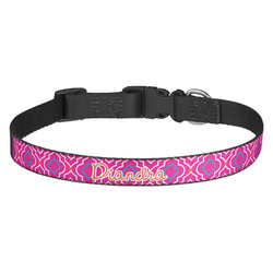 Colorful Trellis Dog Collar (Personalized)