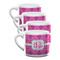 Colorful Trellis Double Shot Espresso Mugs - Set of 4 Front