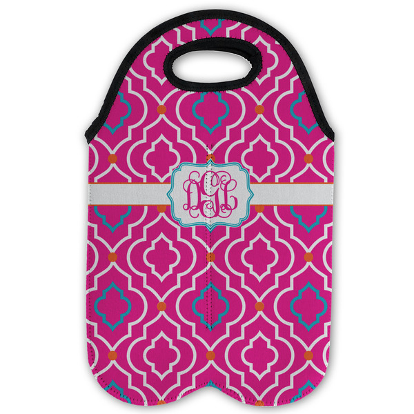 Colorful Trellis Double Wine Tote - Flat (new)