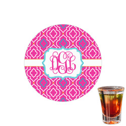 Colorful Trellis Printed Drink Topper - 1.5" (Personalized)