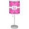 Colorful Trellis Drum Lampshade with base included