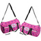 Colorful Trellis Duffle bag large front and back sides