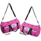 Colorful Trellis Duffle bag small front and back sides