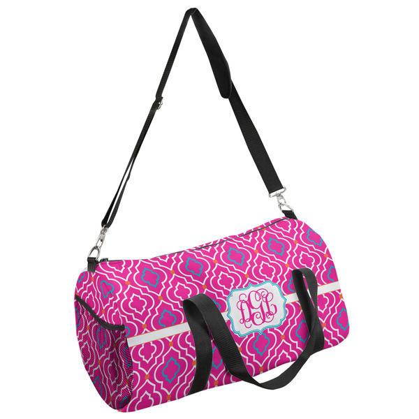 Custom Colorful Trellis Duffel Bag - Large (Personalized)