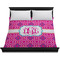 Colorful Trellis Duvet Cover - King - On Bed - No Prop