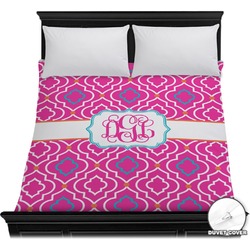Colorful Trellis Duvet Cover - Full / Queen (Personalized)
