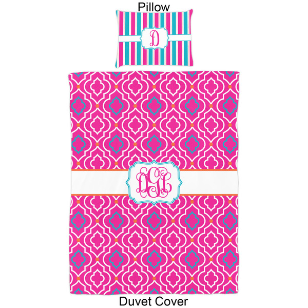 Colorful Trellis Duvet Cover Set - Twin - Approval